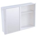 Ver imagem 2 de Armário Plástico Versátil Porta de Correr 28,6 x 41 x 9,6 cm Branco