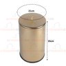 Lixeira 9,1l Aço Inox Banheiro Cozinha 30091/p Cp - Dourado - 4