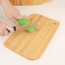 Ver imagem 1 de Tabua de Madeira Bambu P/Corte 33x24cm LEAO PRIMO