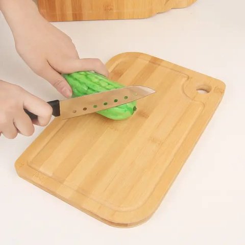 Tabua de Madeira Bambu P/Corte 33x24cm LEAO PRIMO