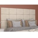 Ver imagem 2 de Kit Cabeceira Estofada em Placas para Cama Solteiro 12 Peças Cercatto