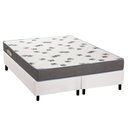 Ver imagem 1 de Cama Box King: Colchão Espuma Ortobom D33 Light Saúde + Base Crc Courano White(186x198)