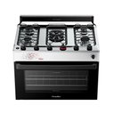 Ver imagem 4 de Fogão Esmaltec 5 Bocas Ideal Master Mesa Inox Tampa de Vidro Forno 84 Litros Branco T5itb Bivolt