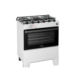 Fogão Esmaltec 5 Bocas Ideal Master Mesa Inox Tampa de Vidro Forno 84 Litros Branco T5itb Bivolt - 2 Fogão Esmaltec 5 Bocas Ideal Master Mesa Inox Tampa de Vidro Forno 84 Litros Branco T5itb Bivolt - 2