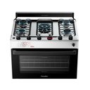 Ver imagem 5 de Fogão Esmaltec 5 Bocas Ideal Master Mesa Inox Tampa de Vidro Forno 84 Litros Branco T5itb Bivolt