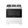 Fogão Esmaltec 5 Bocas Ideal Master Mesa Inox Tampa de Vidro Forno 84 Litros Branco T5itb Bivolt - 1