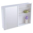 Ver imagem 7 de Armário Plástico Versátil Porta de Correr 32 x 46,5 x 9,5 cm Branco