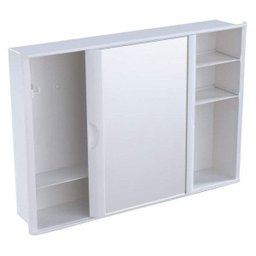 Armário Plástico Versátil Porta de Correr 32 x 46,5 x 9,5 cm  - 2