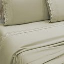 Ver imagem 3 de Jogo Cama Lençol Loren Queen Bordado Inglês Micro Percal 300 Fios 4 Peças - Fendi