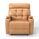 Ver imagem 3 de Poltrona do Papai Reclinável com Elevador Lift Pós Cirurgico em Corino Cor Caramelo- Modelo Florença