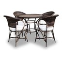 Ver imagem 2 de Conjunto Arcobalena Duna Cru + 3 Banquetas Duna Cru Giratórias para Área Externa Jardim