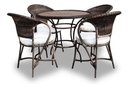 Ver imagem 2 de Conjunto Arcobalena Duna Cru + 3 Banquetas Duna Cru Giratórias para Área Externa Jardim