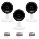 Ver imagem 1 de 3 Câmeras Wi-fi IMX1 Intelbras HD 720p + Micro SD 64GB Ultra iMX1 + 64gb