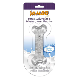 Osso Silicone Boninho Pequeno Leite Jambo para Cães - 2