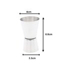 Ver imagem 2 de Dosador Duplo Inox 30/60 ML Drink Vodka Gin Cachaça Whisky Bartender