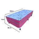 Ver imagem 2 de Cama Box Solteiro Conjugado Ortopédico Sleep Pink 88x188x53