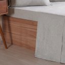 Ver imagem 3 de Jogo de Cama Solteiro 3 Pçs Line Stile 100% Poliéster 88x188x30cm Verde Alfafa