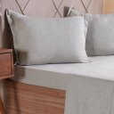 Ver imagem 4 de Jogo de Cama Solteiro 3 Pçs Line Stile 100% Poliéster 88x188x30cm Verde Alfafa