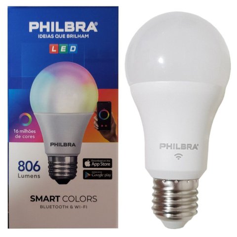 Lâmpada Smart Rgb Bulbo Led Wi-fi Inteligente