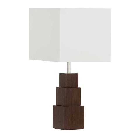 Luminária De Mesa 24 Wengue C/ Cúpula Para 1 Lâmpada Bivolt