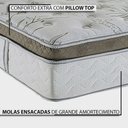 Ver imagem 3 de Conjunto Box Verde +colchão Molas Ensacadas Casal 138x188x74