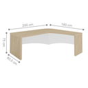 Ver imagem 3 de Conjunto para Escritório Bragança Carvalho Branco