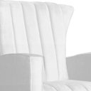 Ver imagem 4 de Kit Poltrona Amamentação Balanço + Puff Suede Branco - Belliv Decor