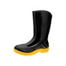 Bota de Pvc Vulcaflex Preta com Solado Amarelo Cano Médio Marluvas - 1