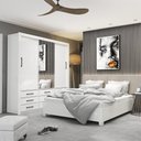 Ver imagem 1 de Quarto Completo com Cama de Casal Anjos Plus Carioca Móveis