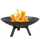 Ver imagem 3 de Lenheiro Lareira de Ferro Fundido Área Externa Jardim