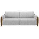 Ver imagem 5 de Sofá 02 Lugares para Sala de Estar Pés em Madeira 168 Cm Flora M03 Veludo Cinza - Lyam Decor