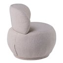Ver imagem 7 de Poltrona Orgânica Aisha Base Fixa Bouclé Bege Mesclado - Nexta Casa