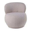 Ver imagem 6 de Poltrona Orgânica Aisha Base Fixa Bouclé Bege Mesclado - Nexta Casa