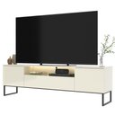 Ver imagem 4 de Rack para Tv até 75 Polegadas 2 Portas 1 Gaveta Lume 200 Cm com Led e Pés Estilo Industrial