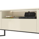 Ver imagem 7 de Rack para Tv até 75 Polegadas 2 Portas 1 Gaveta Lume 200 Cm com Led e Pés Estilo Industrial