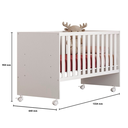 Ver imagem 7 de Dormitório Infantil Ane Guarda Roupa/berço/comoda Branco