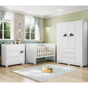 Ver imagem 3 de Dormitório Infantil Ane Guarda Roupa/berço/comoda Branco