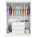 Ver imagem 5 de Dormitório Infantil Ane Guarda Roupa/berço/comoda Branco