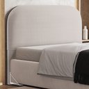 Ver imagem 1 de Cabeceira Cama Box Casal 140cm Orgânica Lanna W01 Bouclê Creme - Lyam Decor