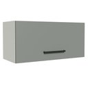 Ver imagem 1 de Armário Aéreo de Cozinha Agata 70cm 1 Porta Branco Cinza
