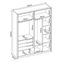 Ver imagem 4 de Guarda Roupa Casal Attore 4 Portas - Demobile:nogueira Touch / Nude Prime Tx