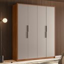Ver imagem 1 de Guarda Roupa Casal Attore 4 Portas - Demobile:nogueira Touch / Nude Prime Tx