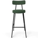 Ver imagem 5 de Kit 04 Banquetas Baixa Bar Cozinha Sala de Jantar Estrutura em Aço Milão L02 Suede Verde Musgo - Lya