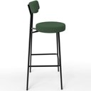 Ver imagem 6 de Kit 04 Banquetas Baixa Bar Cozinha Sala de Jantar Estrutura em Aço Milão L02 Suede Verde Musgo - Lya