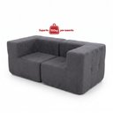 Ver imagem 7 de Sofá Modular 2 Lugares com 2 Cantos Kappesberg Boucle Titanio