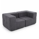 Ver imagem 4 de Sofá Modular 2 Lugares com 2 Cantos Kappesberg Boucle Titanio