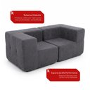 Ver imagem 6 de Sofá Modular 2 Lugares com 2 Cantos Kappesberg Boucle Titanio