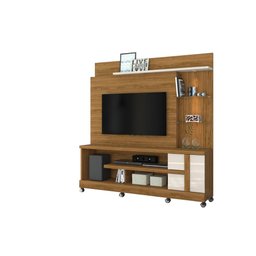 Estante Home theater alan para Tv 55 Polegadas com Rodizios Naturale / Off White - Madetec - 1