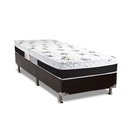 Ver imagem 1 de Cama Box Solteiro: Colchão Ortopédico Luckspuma D33/ag65 Aspen 50 + Base Crc Suede Black(88x188)