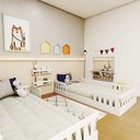 Ver imagem 4 de Conjunto com 2 Camas Infantil Montessoriana Solteiro Cori Yescasa Branco